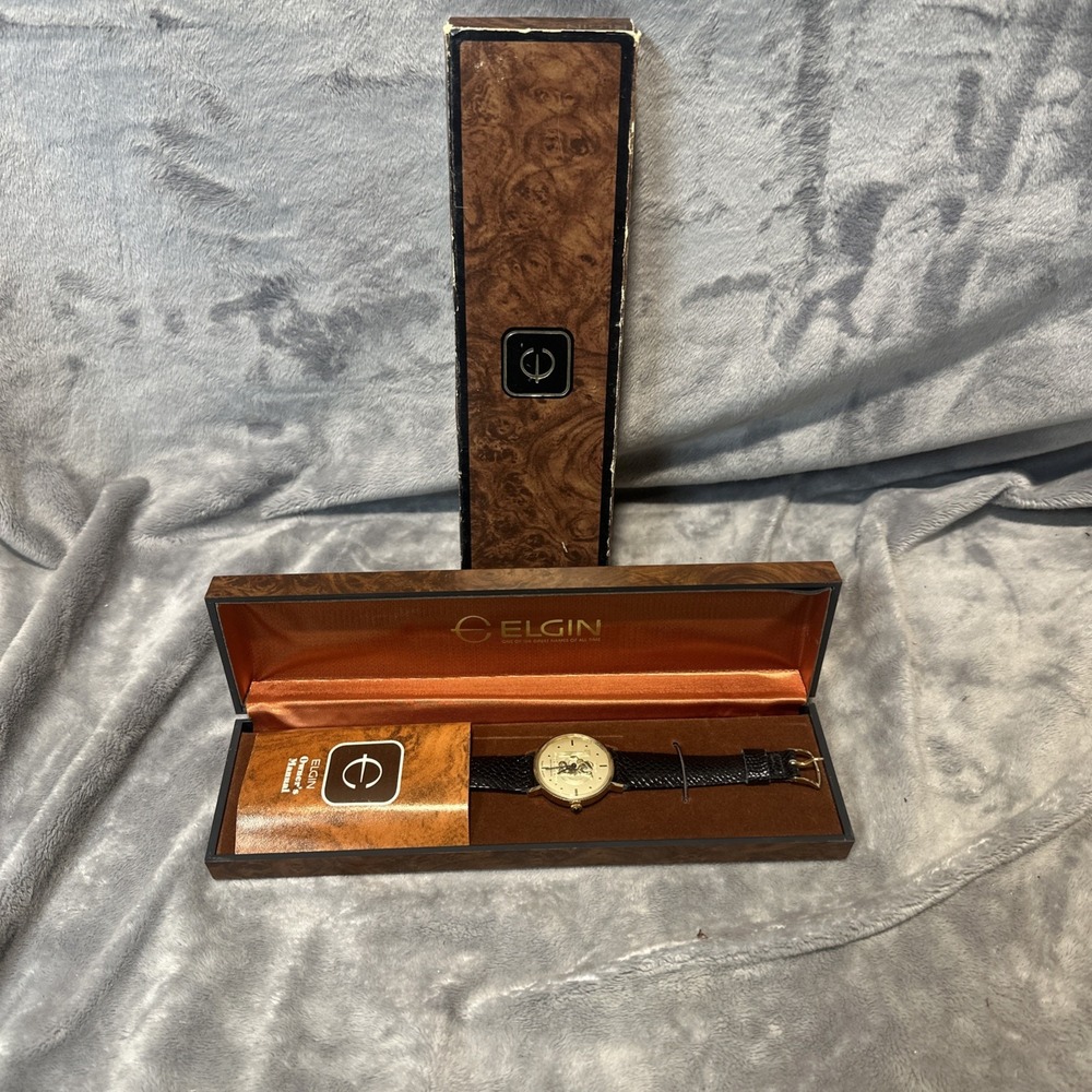 Vintage ELGIN Walt Disney World 10 Year Anniversary 1981 Pro-Am Golf Watch